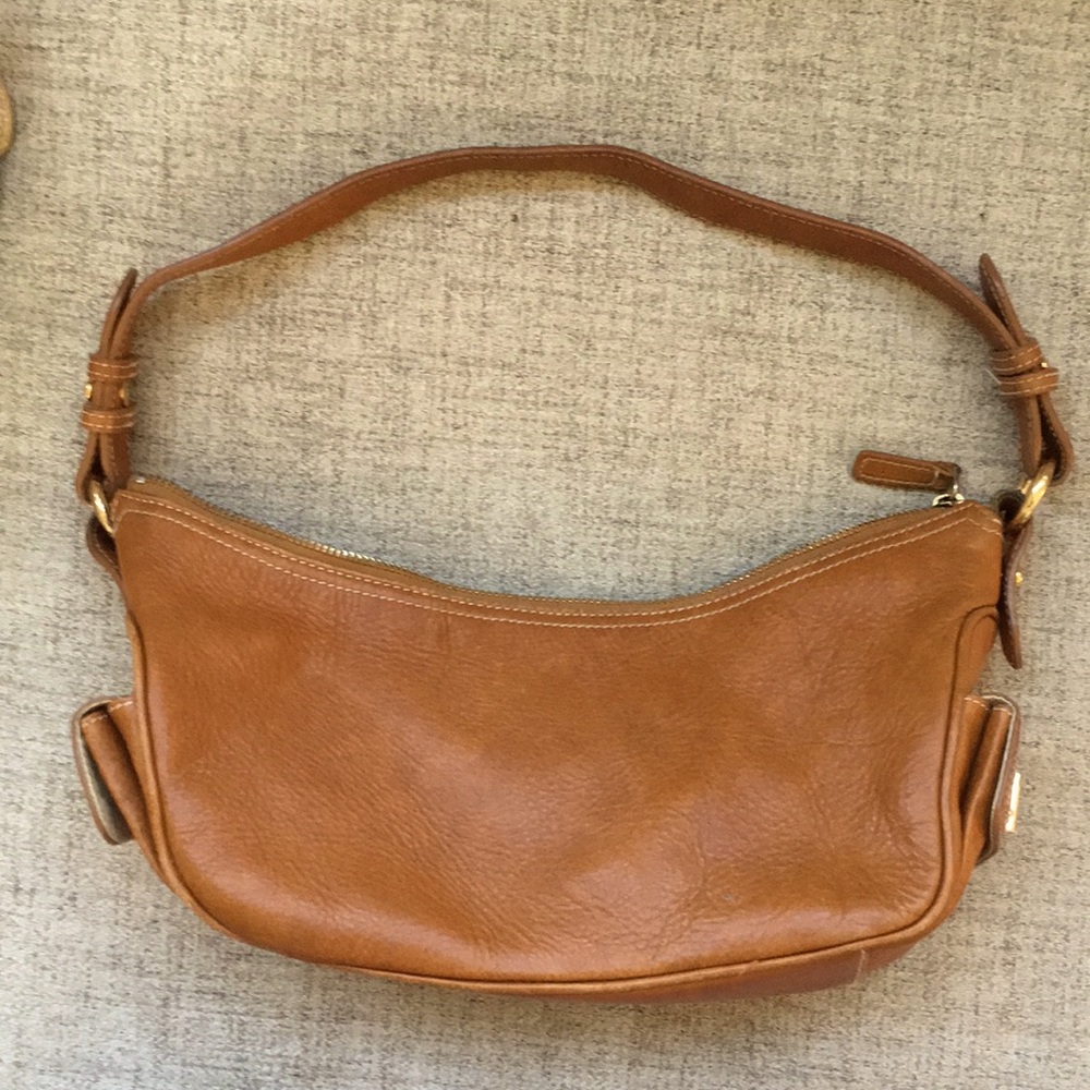 Ralph Lauren tan leather shoulder bag